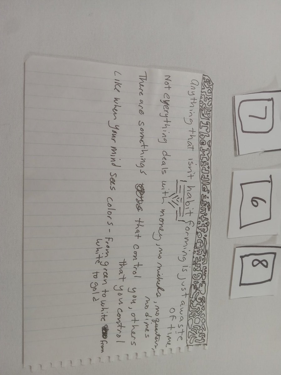 Item 768 — The Middle isn't forming, picture 1 of 2
