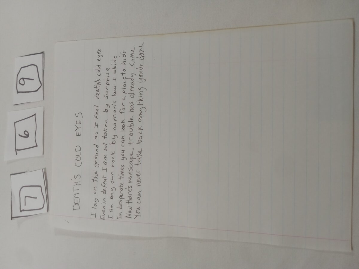 Item 769 — DEATH'S COLD EYES, picture 1 of 2