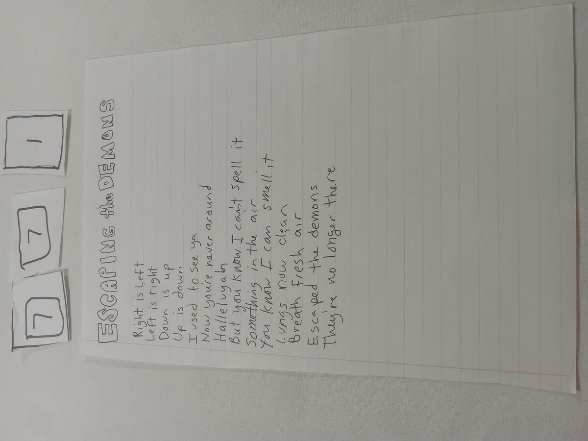Item 771 — ESCAPING THE DEMONS, picture 1 of 1