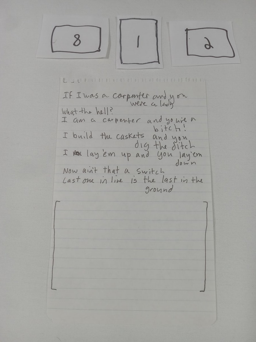 Item 812 — If I was a carpenter and you, picture 1 of 2