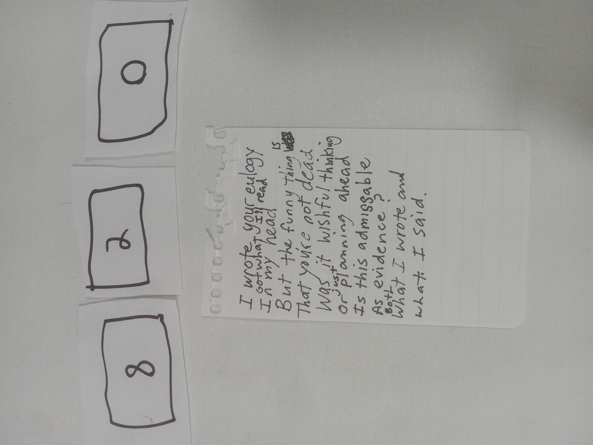 Item 820 — I wrote your eulogy, picture 1 of 2
