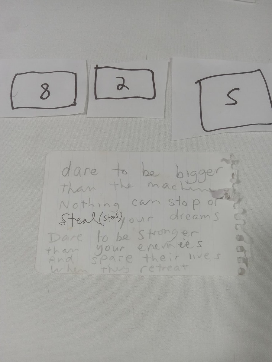 Item 825 — Dare To Be Bigger Than The Machine, picture 1 of 2