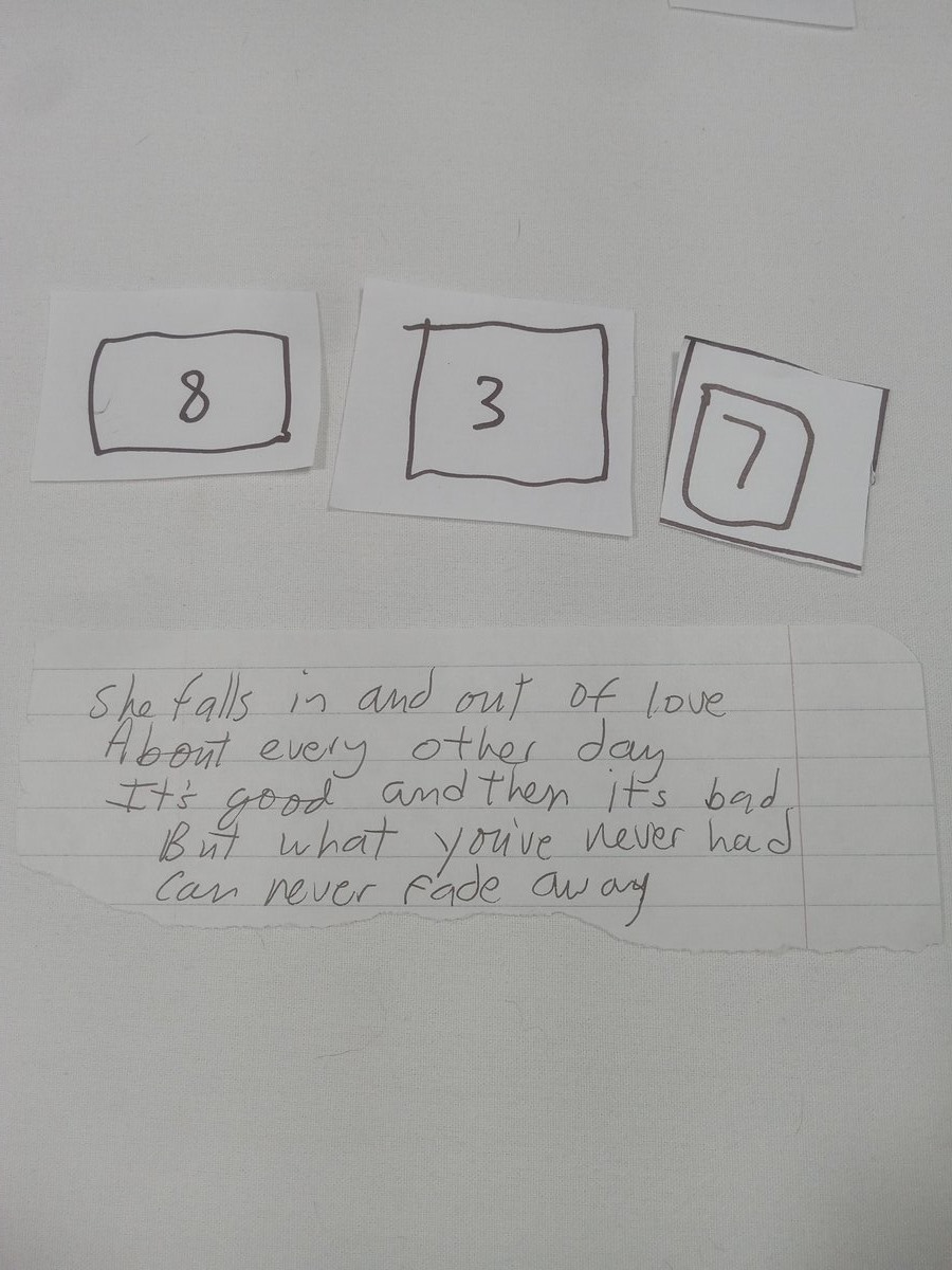 Item 837 — She falls in and out of love, picture 1 of 2