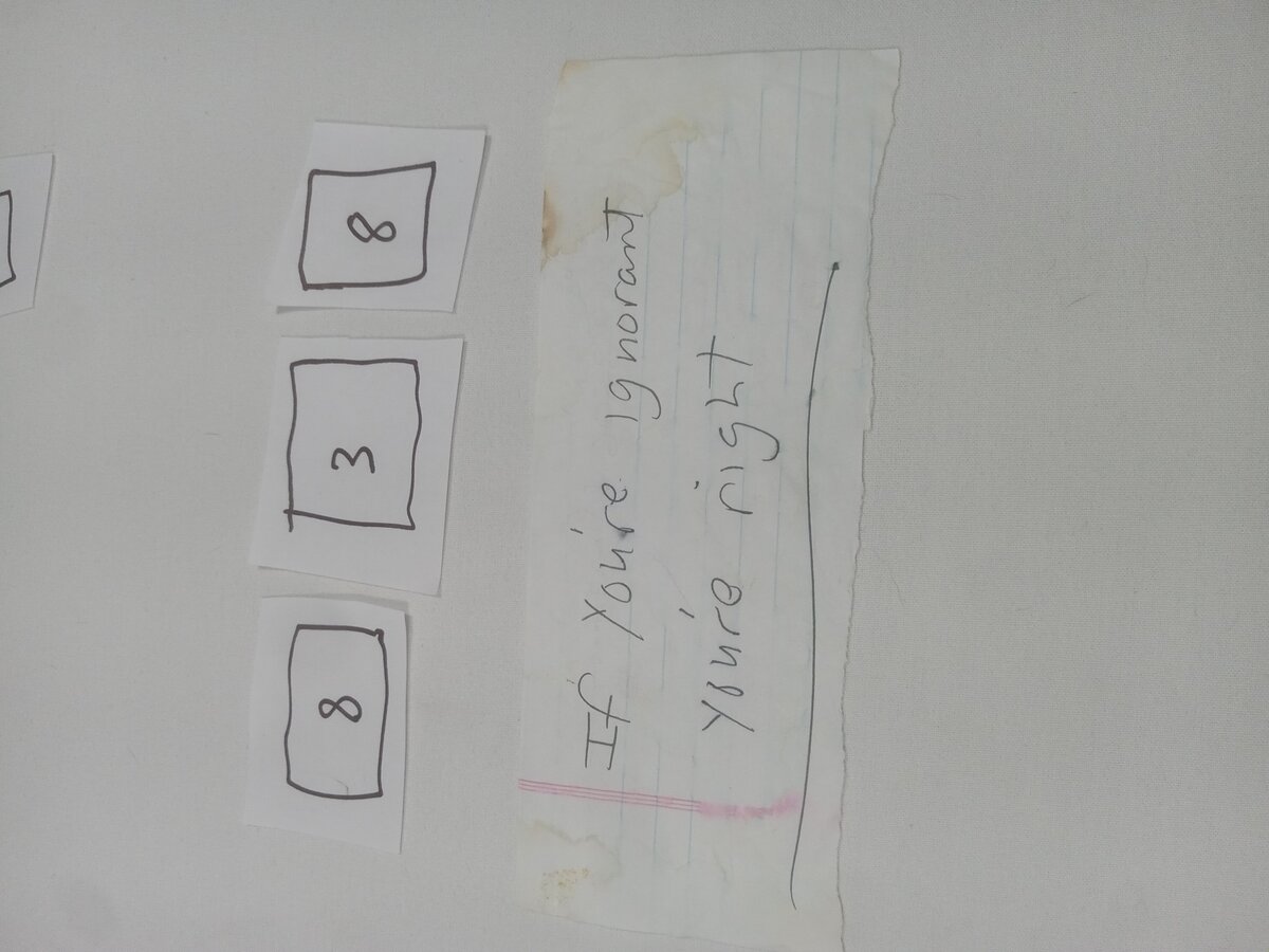 Item 838 — If you're ignorant you're right, picture 1 of 2