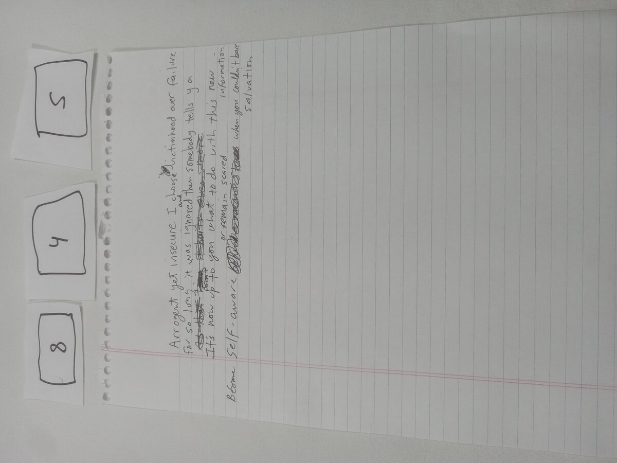 Item 845 — Arrogent yet insecure I choose victimhood over failure, picture 1 of 1