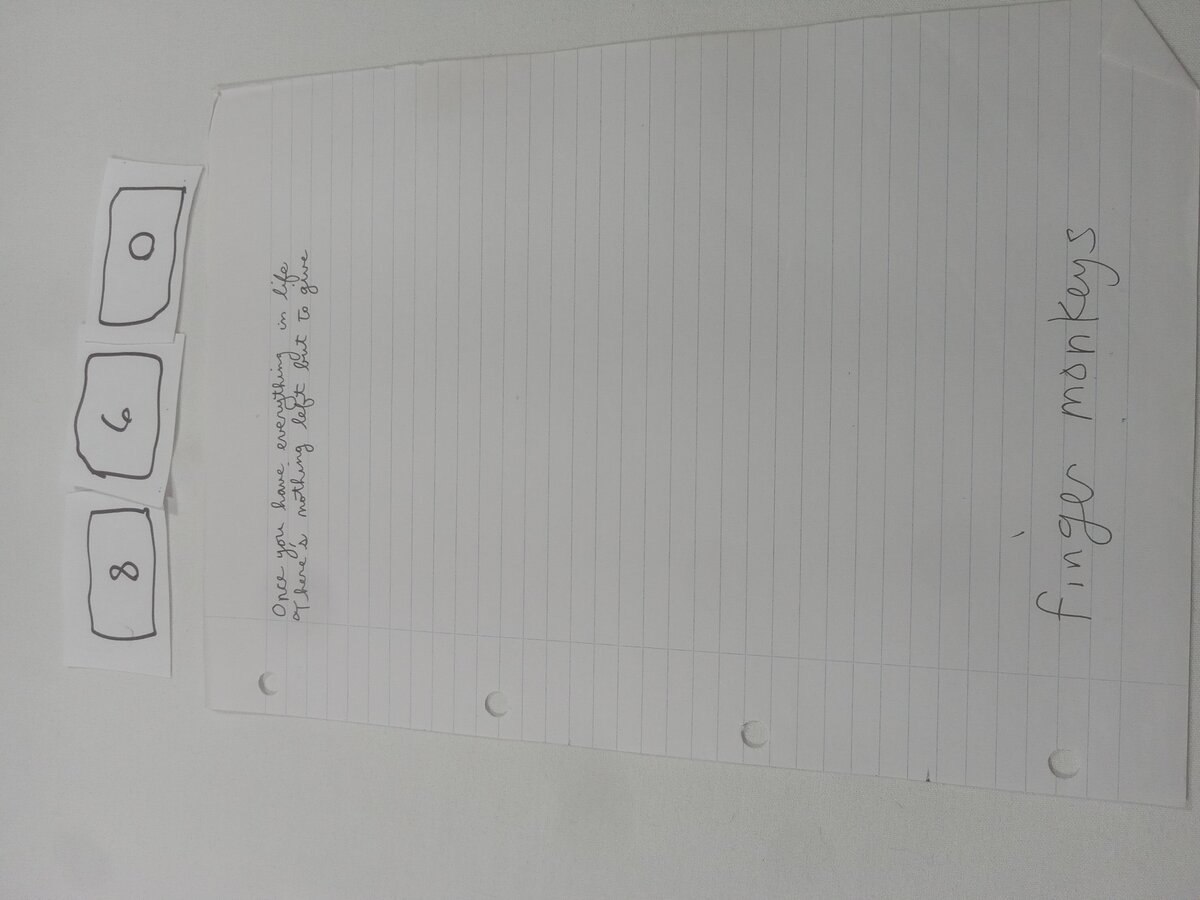 Item 860 — Once you have everything in life, picture 1 of 2