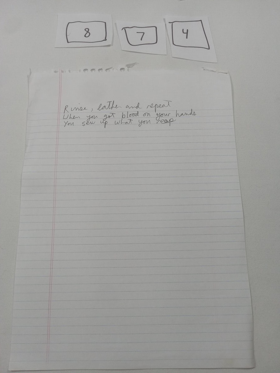 Item 874 — Rinse, lather and repeat, picture 1 of 1