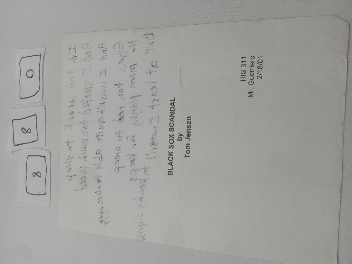 Item 880 — BLACK SOX SCANDAL, picture 2 of 3