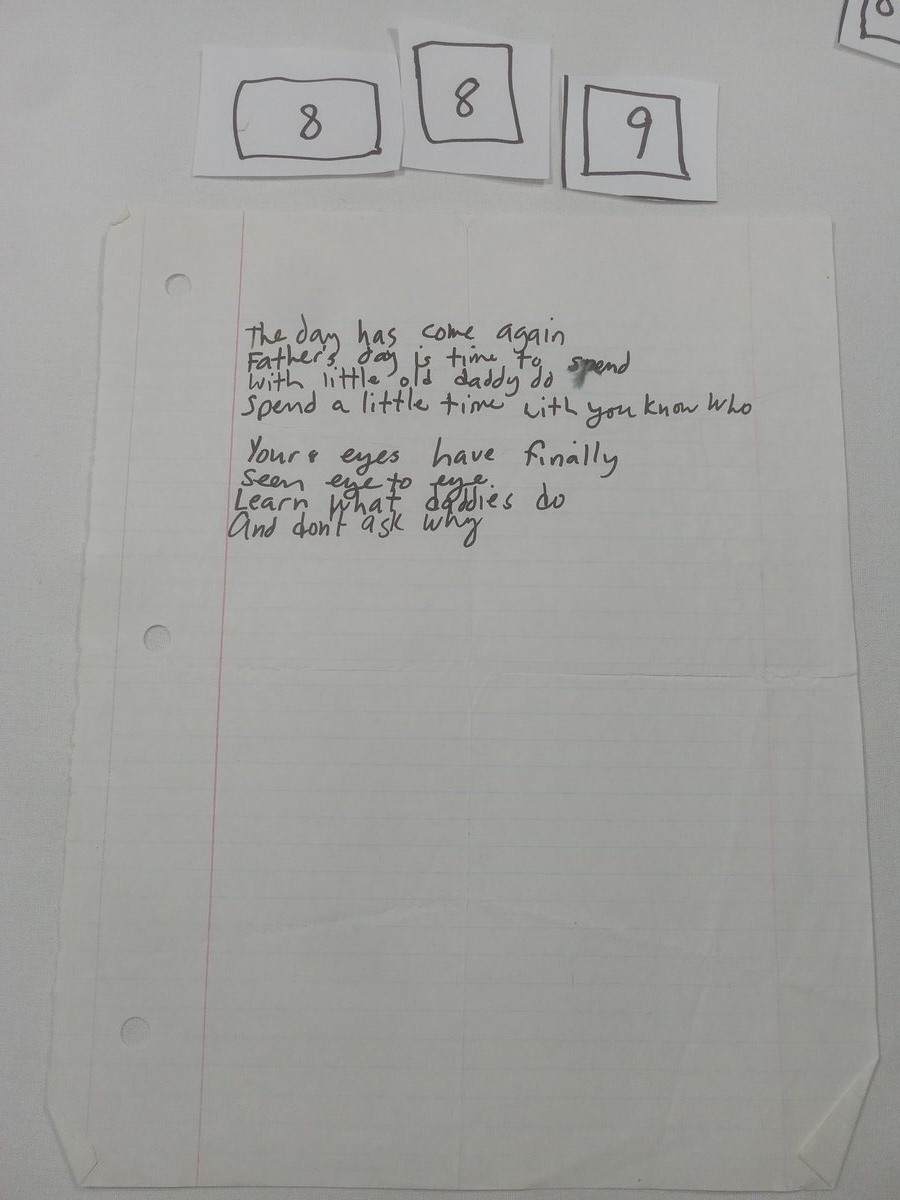 Item 889 — The day has come again, picture 1 of 2