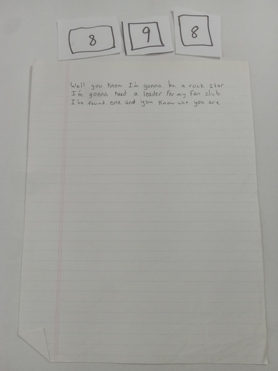 Item 898 — Well you know I'm gonna be a rock star, picture 1 of 2