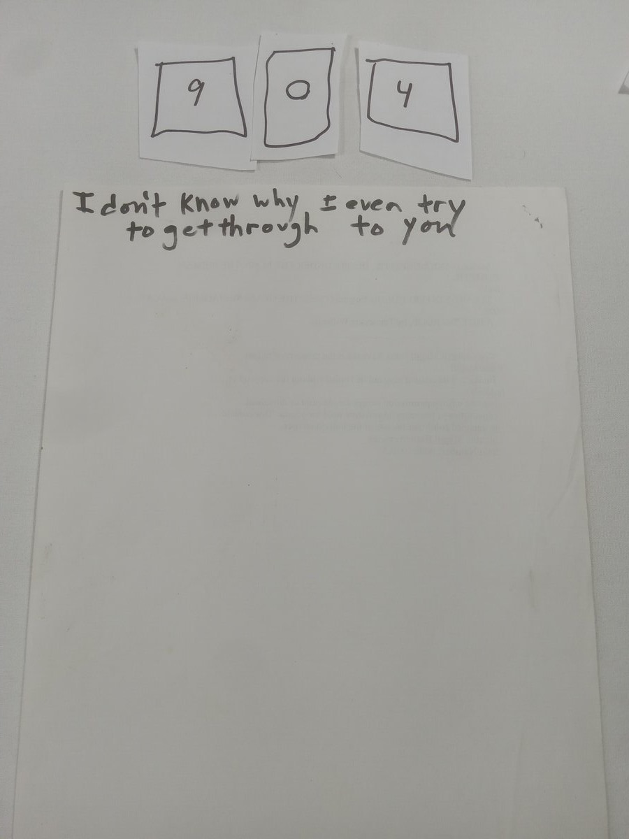 Item 904 — I don't know why I even try to get through to you, picture 1 of 3