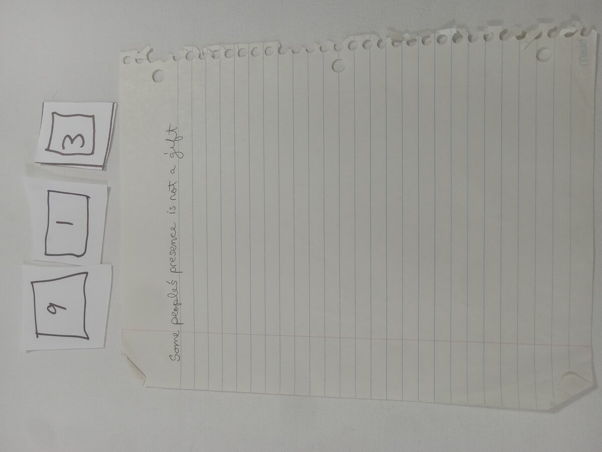 Item 913 — Some people's presence is not a gift, picture 1 of 2