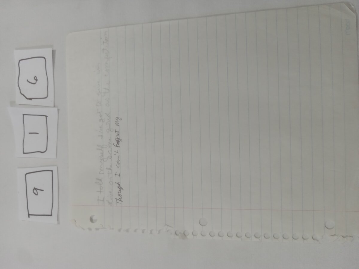 Item 916 — I told myself I've got to give in, picture 1 of 2