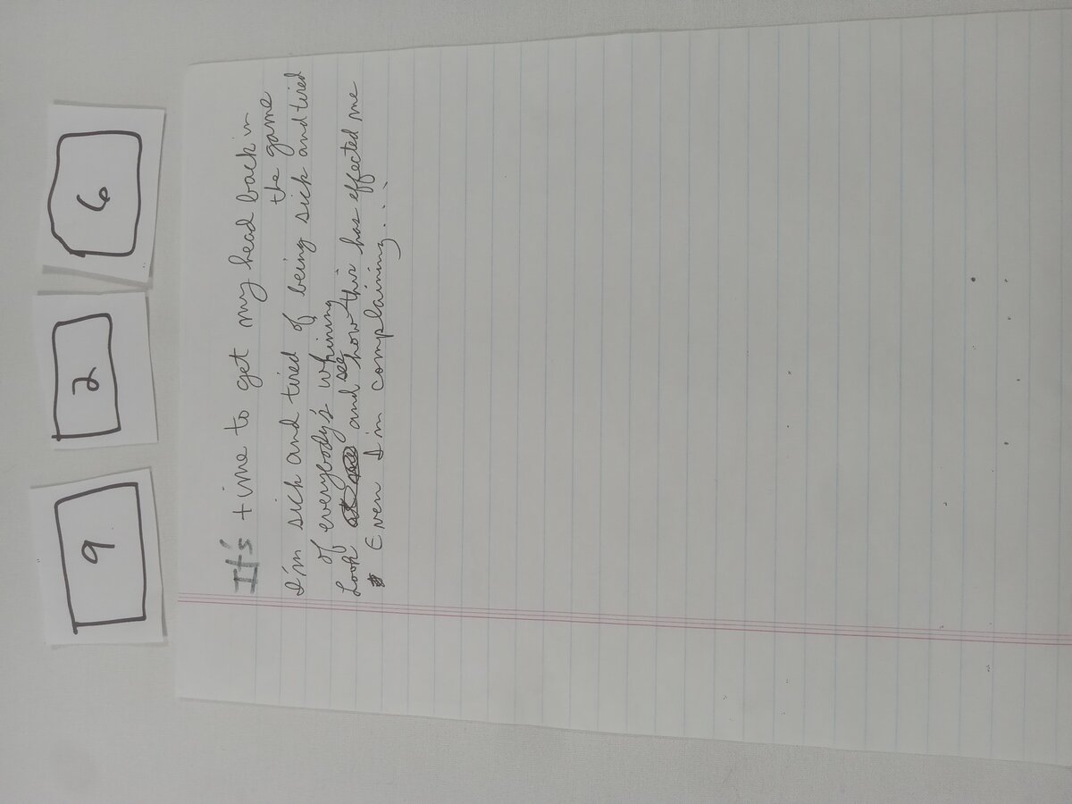 Item 926 — It's time to get my head back in the game, picture 1 of 2