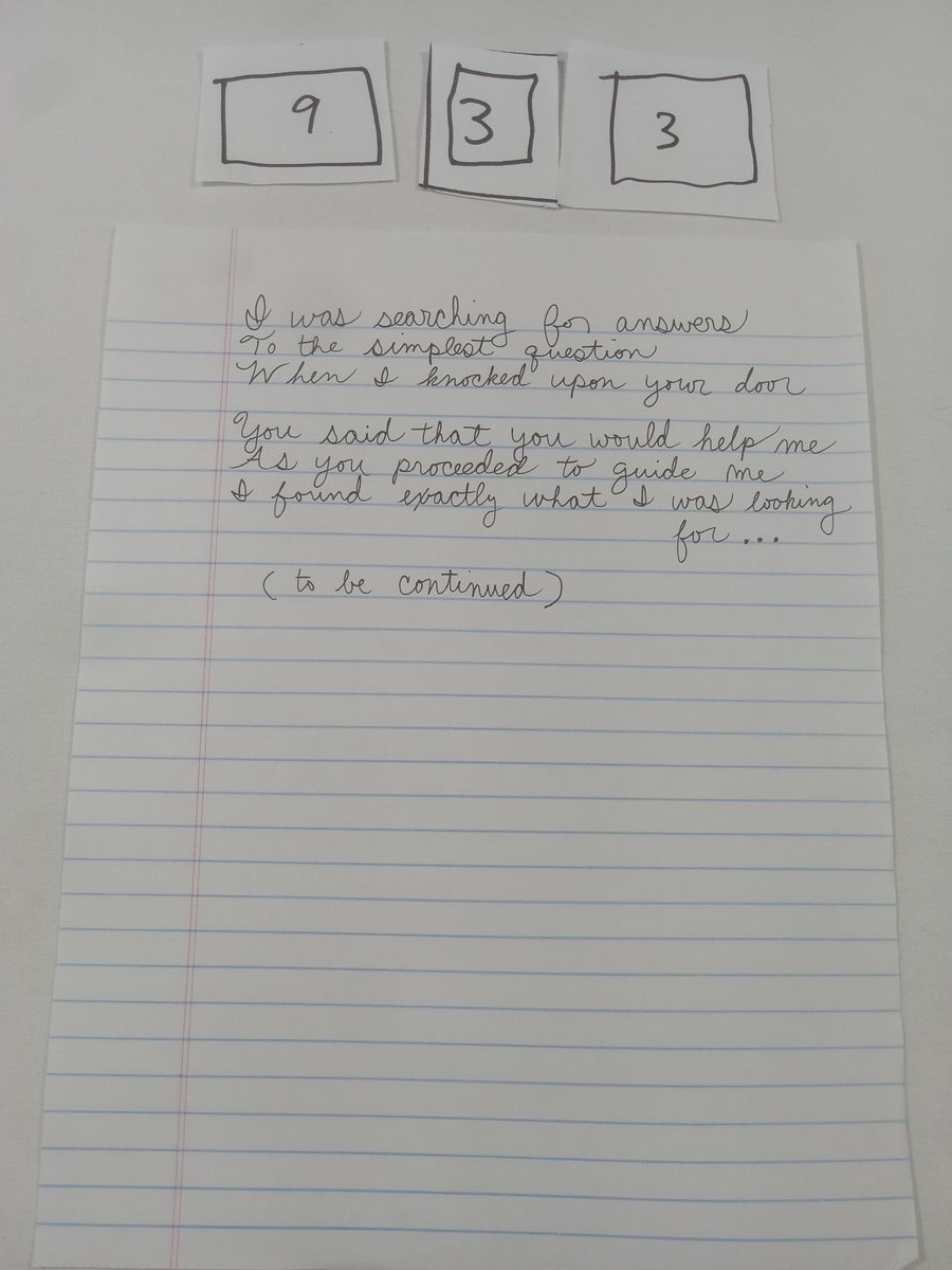 Item 933 — I was searching for answers, picture 1 of 1
