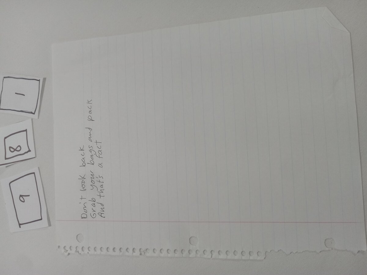 Item 981 — Don't look back, picture 1 of 2