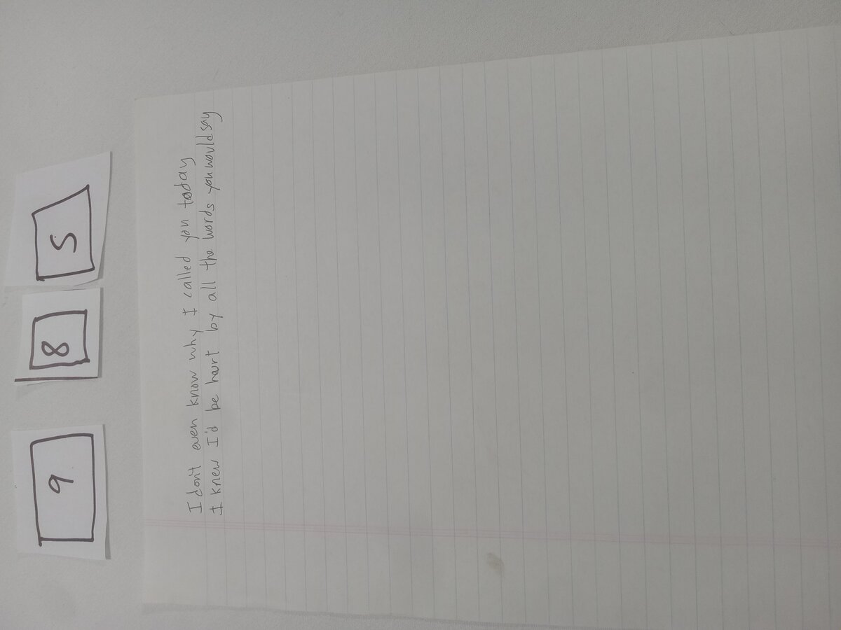 Item 985 — I don't even know why I called you today, picture 1 of 2