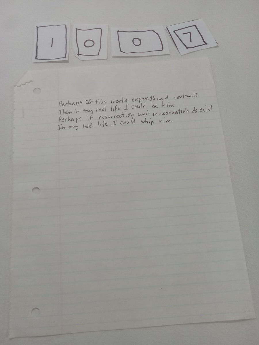 Item 1007 — Perhaps If this world expands and contracts, picture 1 of 2