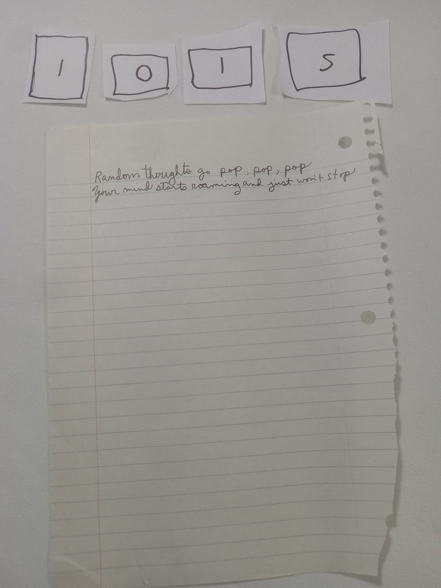 Item 1015 — Random thoughts go pop, pop, pop, picture 1 of 1
