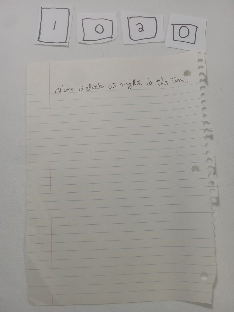 Item 1020 — Nine o'clock at night is the time, picture 1 of 1