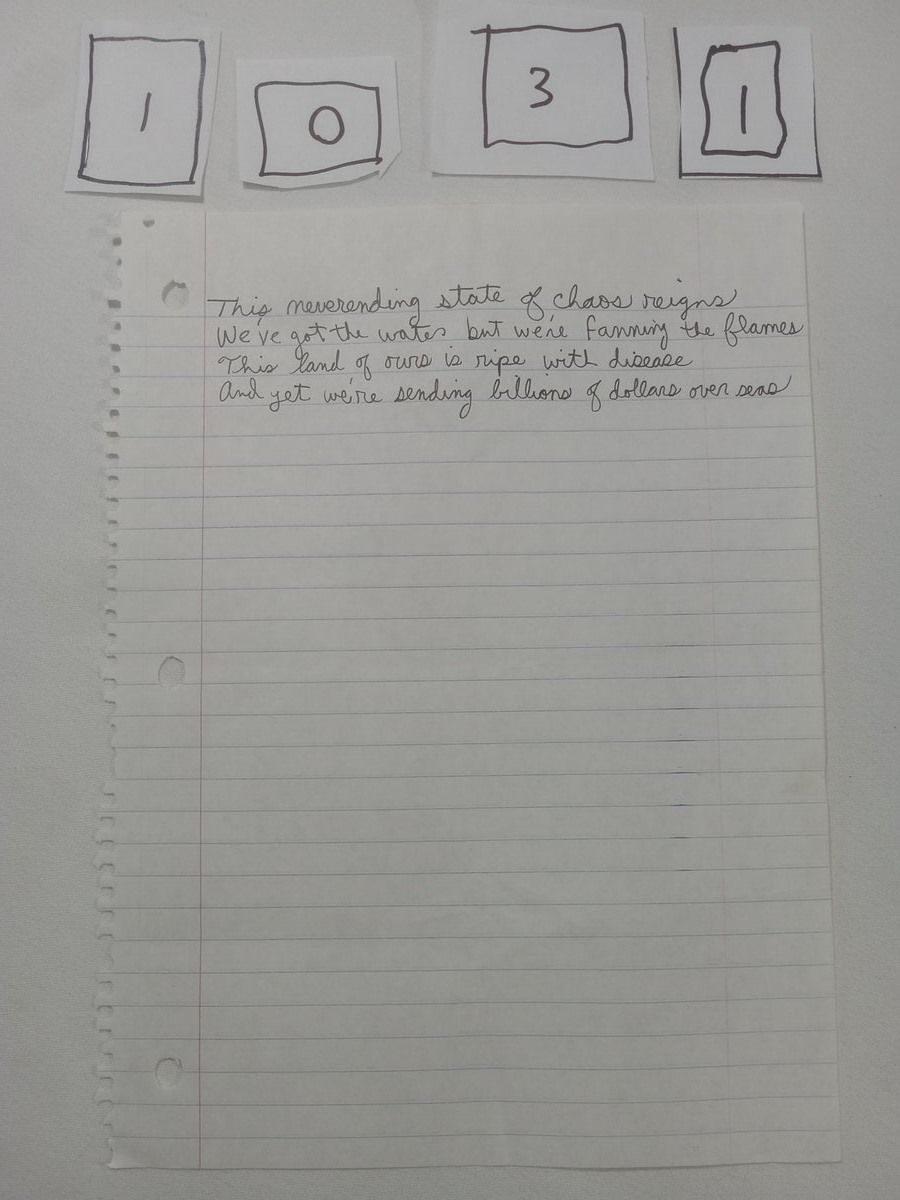 Item 1031 — This neverending state of chaos reigns, picture 1 of 2