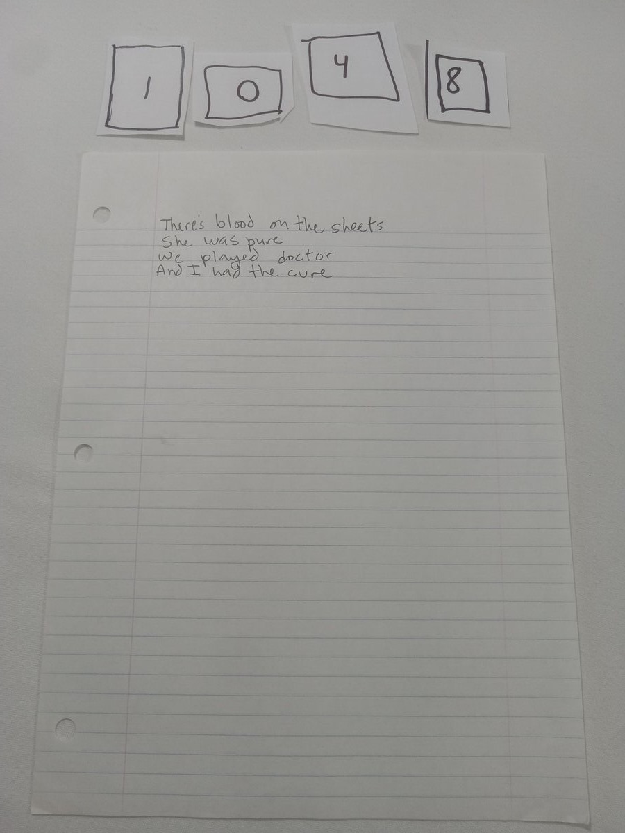 Item 1048 — There's blood on the sheets, picture 1 of 2