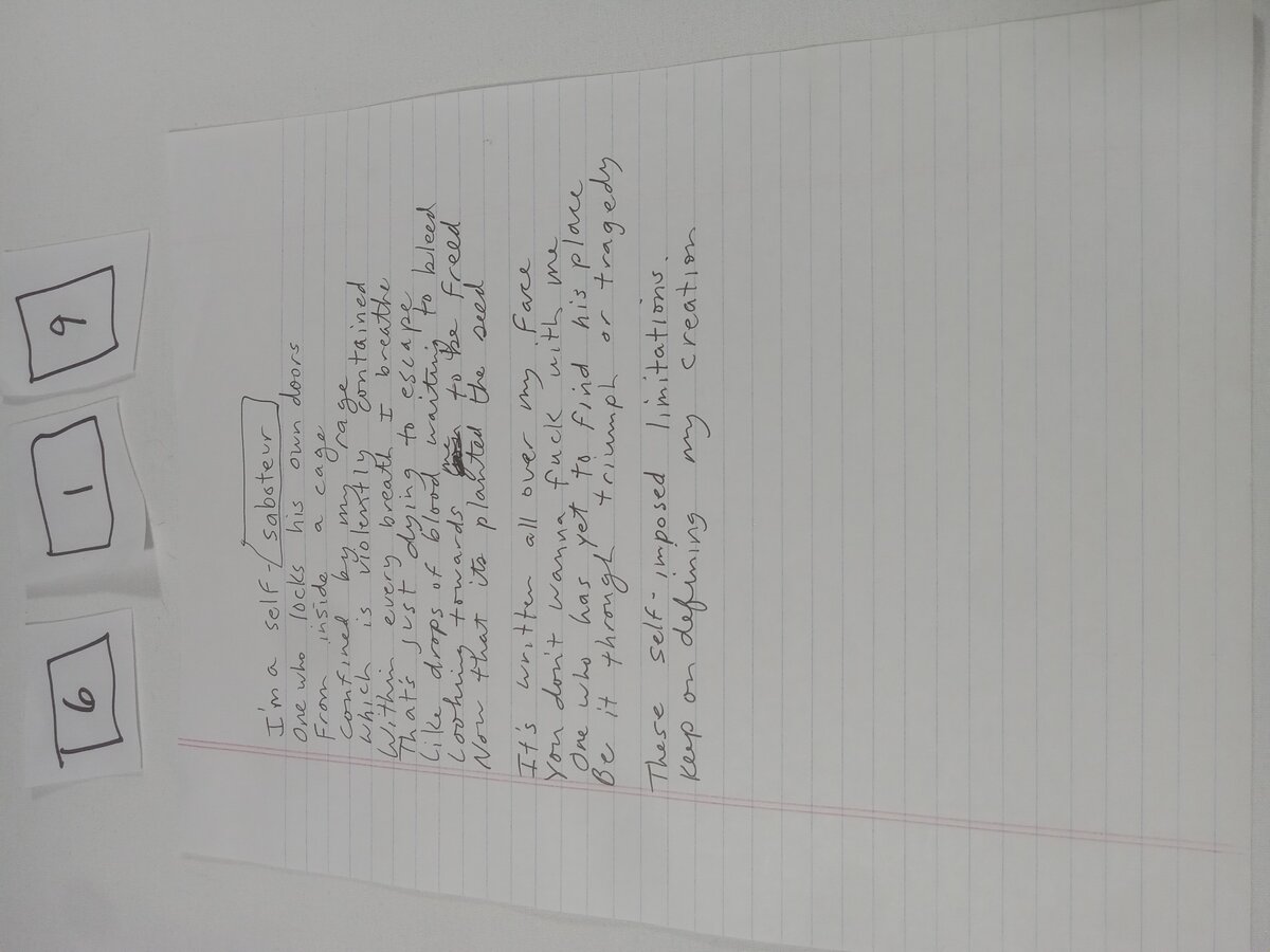 Item 619 — I'm a Self-Saboteur, picture 1 of 1