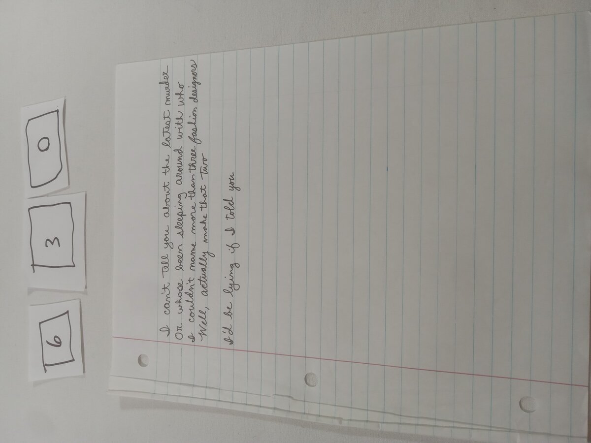 Item 630 — I can't tell you about the latest murder, picture 1 of 1