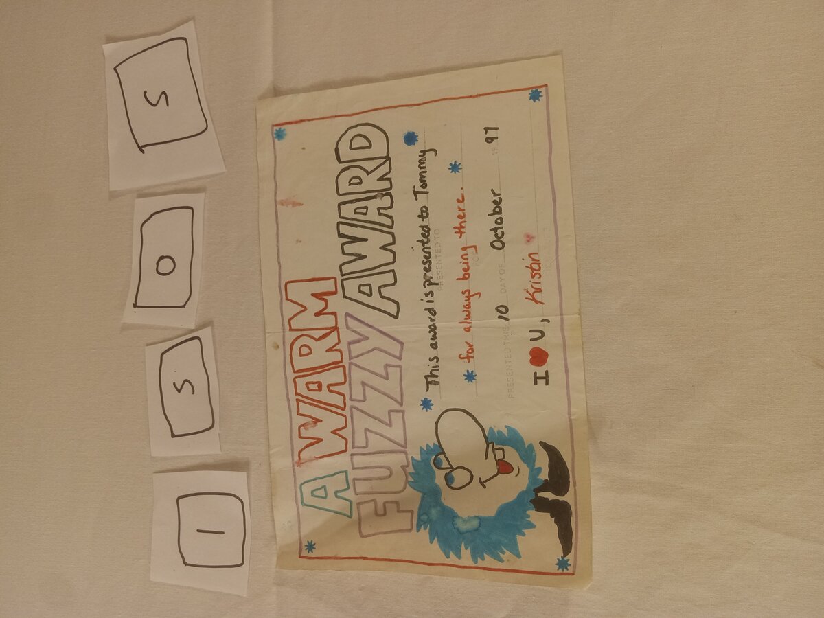 Item 1505 — A Warm Fuzzy Award, picture 1 of 1