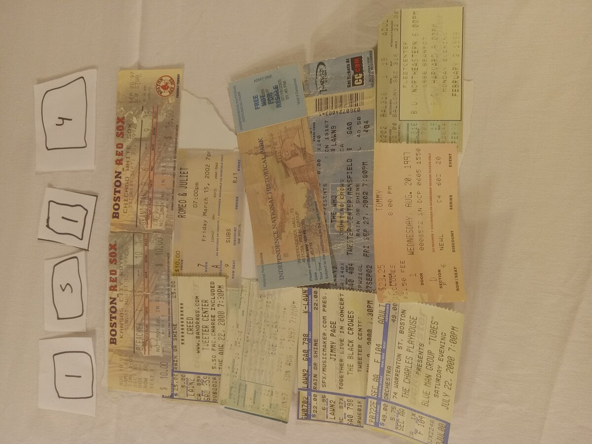 Item 1514 — Boston Red Sox And Concert Ticket Stub Collection, picture 1 of 1