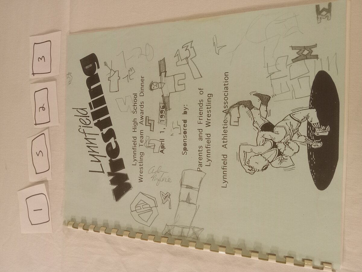 Item 1523 — Lynnfield High School Wrestling Team Awards Dinner, picture 1 of 1