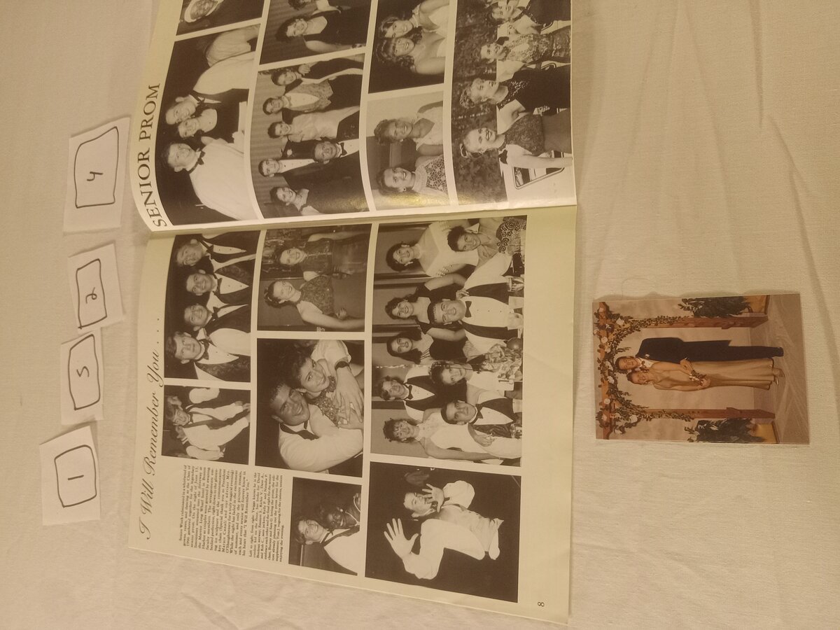Item 1524 — Senior Prom Yearbook Page (I Will Remember You) With Prom Photo, picture 1 of 2