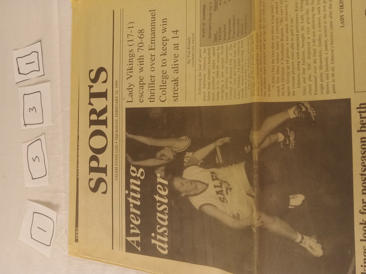 Item 1531 — Salem State Log Newspaper - February 18, 1999, picture 2 of 4