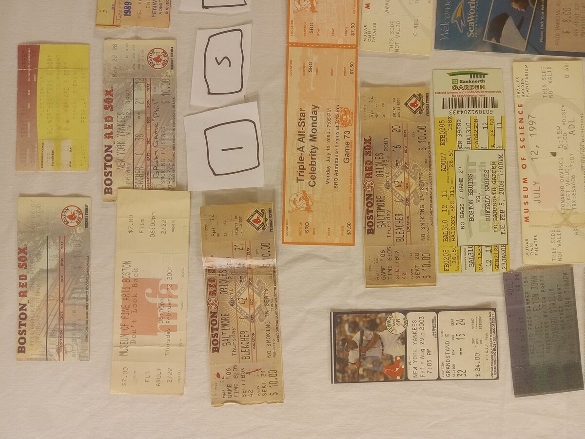 Item 1552 — Large Ticket Stub Spread - Red Sox, Museum Visit And Triple-A All-Star Game, picture 2 of 5