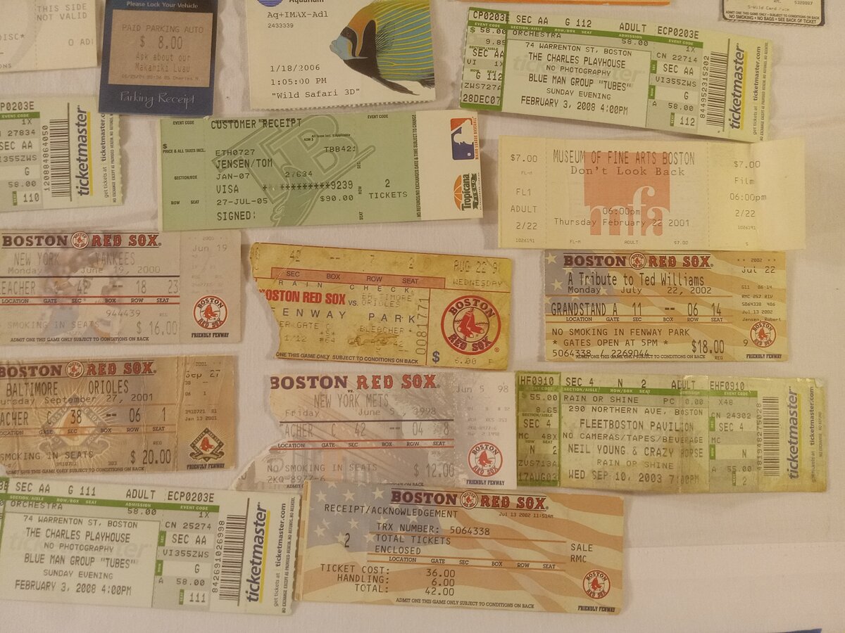 Item 1552 — Large Ticket Stub Spread - Red Sox, Museum Visit And Triple-A All-Star Game, picture 4 of 5