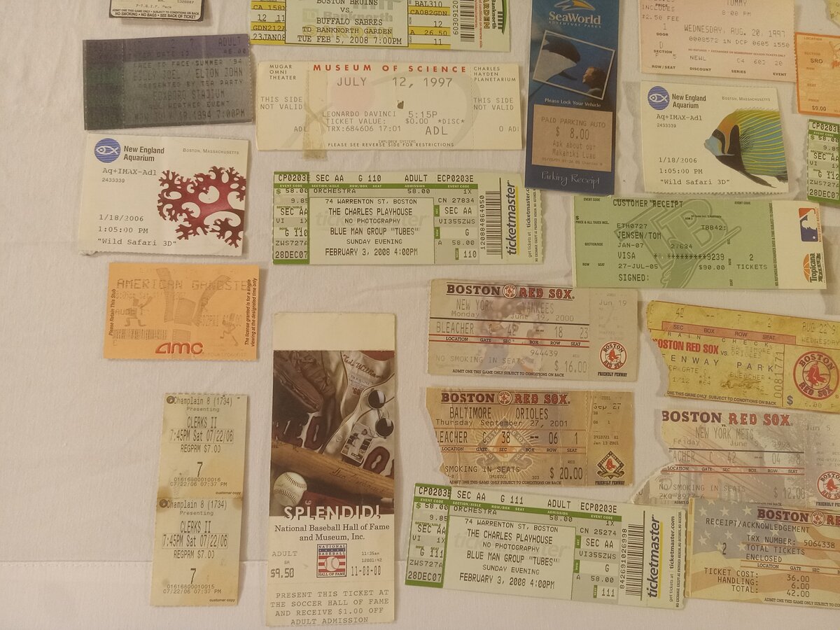 Item 1552 — Large Ticket Stub Spread - Red Sox, Museum Visit And Triple-A All-Star Game, picture 5 of 5