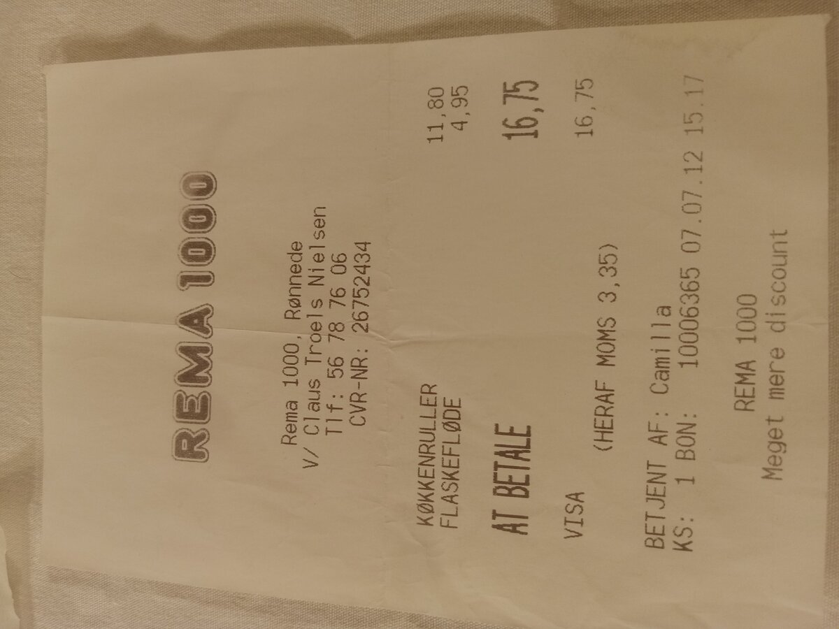 Item 1554 — Iceland And Scandinavia Travel Papers - Icelandair Boarding Passes, Bag Tags And REMA 1000 Receipts, picture 3 of 5