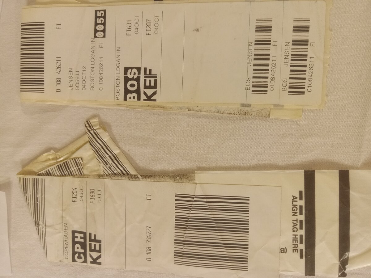 Item 1554 — Iceland And Scandinavia Travel Papers - Icelandair Boarding Passes, Bag Tags And REMA 1000 Receipts, picture 5 of 5