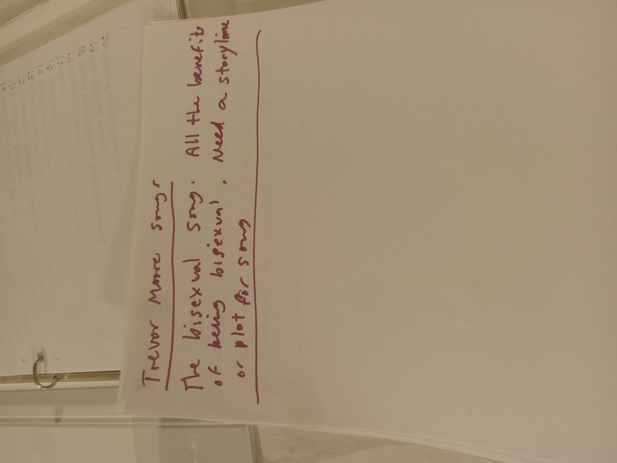 Item 1559 — BINDER - 'TREVOR MOORE LYRICS', picture 10 of 23
