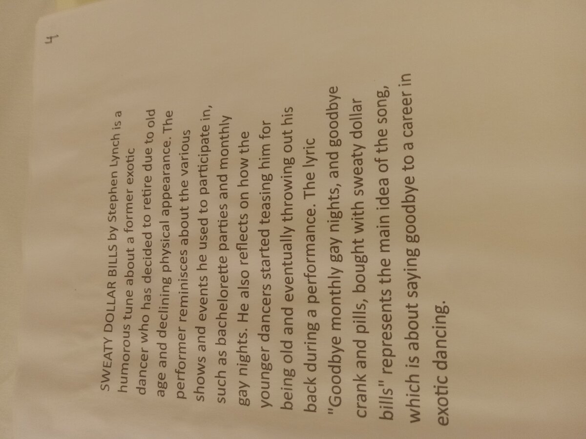 Item 1560 — Stephen Lynch Lyrics Binder, picture 7 of 12