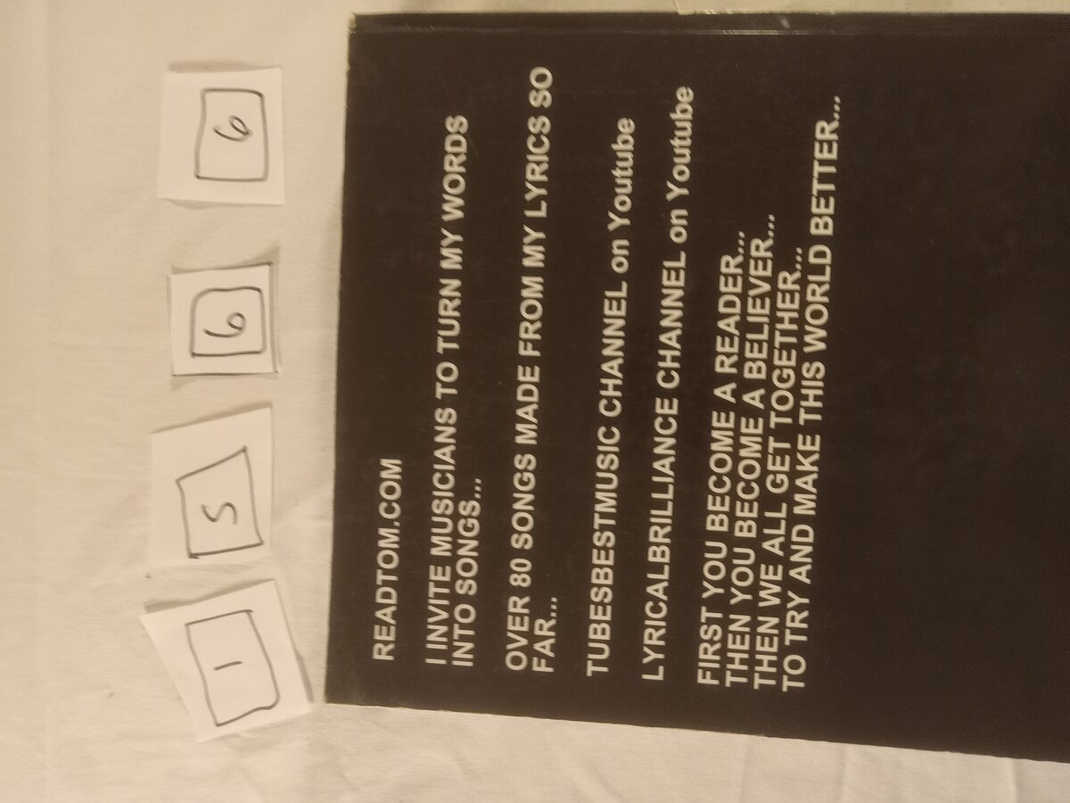 Item 1566 — Song Lyrics & Poems, picture 3 of 6