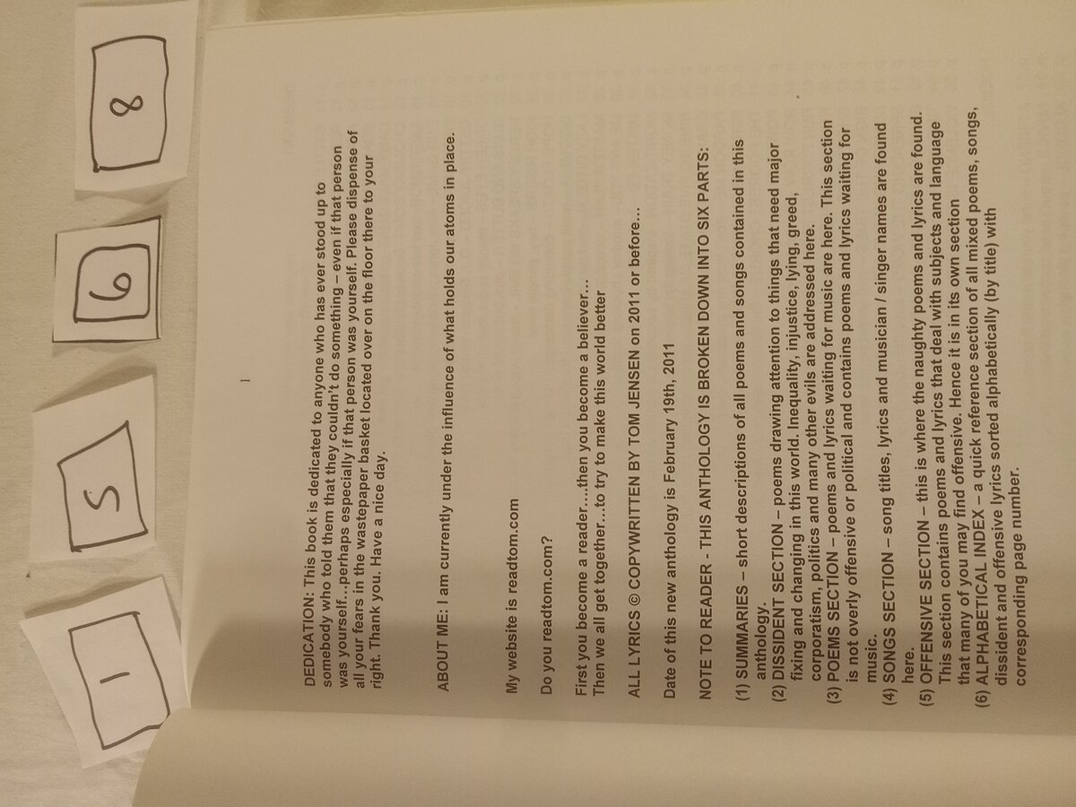 Item 1568 — Poems & Song Lyrics (Red Roses) And My Big Black Book Of Poems & Song Lyrics, picture 3 of 12