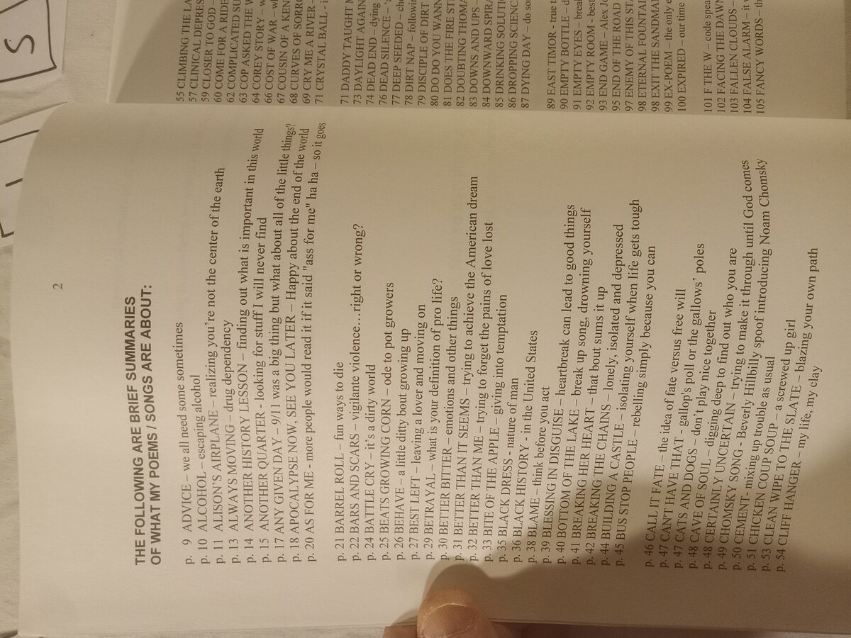 Item 1568 — Poems & Song Lyrics (Red Roses) And My Big Black Book Of Poems & Song Lyrics, picture 11 of 12