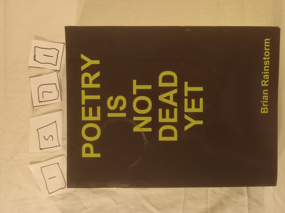 Item 1571 — Poetry Is Not Dead Yet by Brian Rainstorm (Book) With Songs For A Lady First Demo CD-R, picture 1 of 6