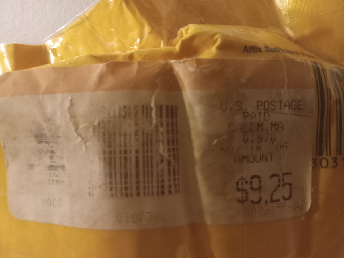 Item 1573 — Certified Mail Envelope (November 2006) With Songs For A Lady First Demo CD-R, 5th copy, picture 4 of 6