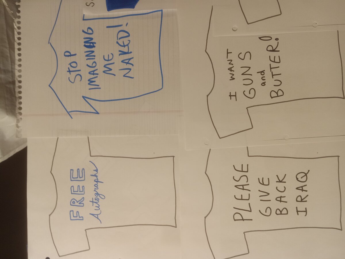 Item 1598 — T-SHIRT SLOGAN SHEETS - 10 HANDWRITTEN PAGES, picture 5 of 26
