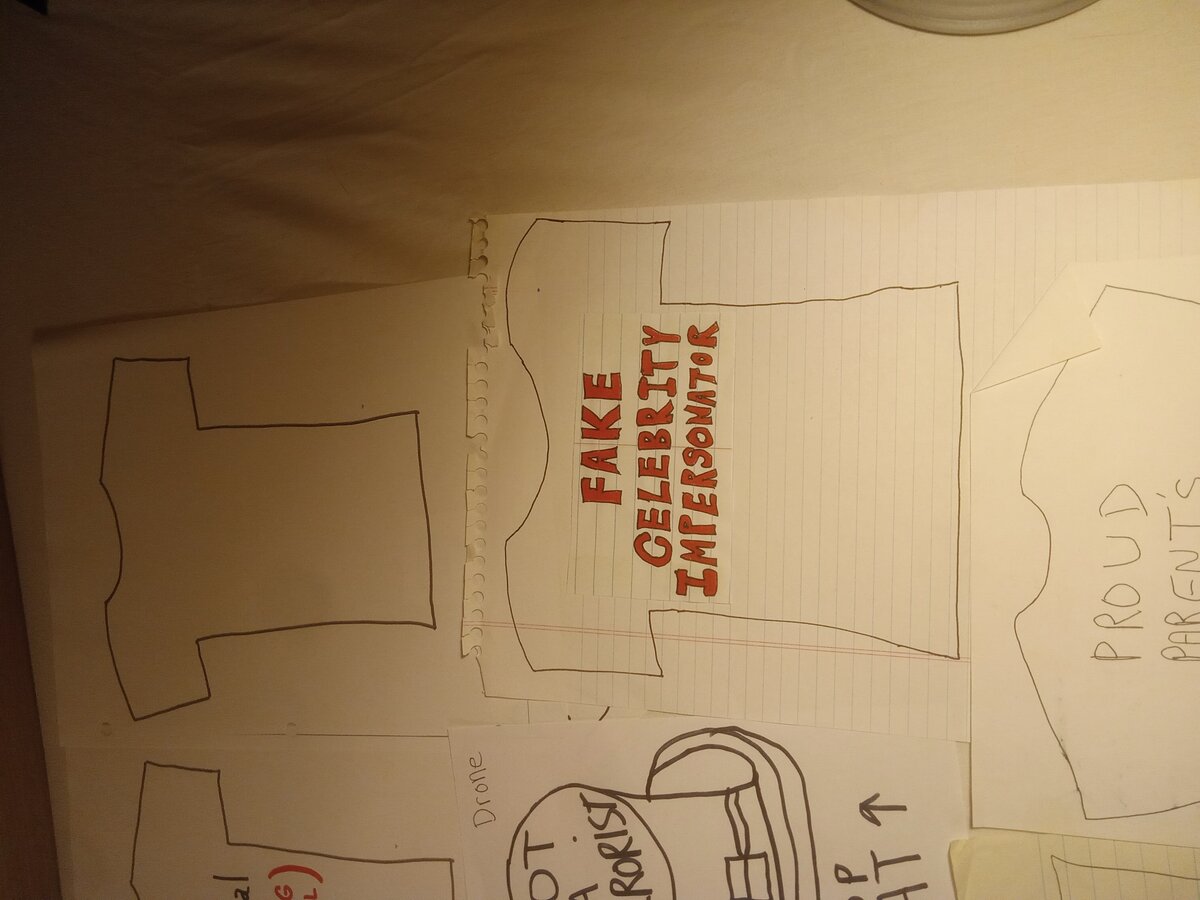 Item 1598 — T-SHIRT SLOGAN SHEETS - 10 HANDWRITTEN PAGES, picture 13 of 26