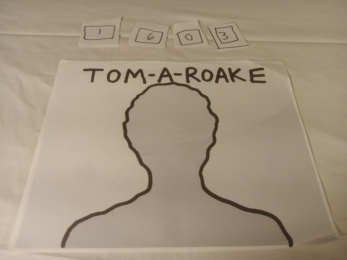 Item 1603 — Typed Love Letter With Tom-a-Roake Poster, picture 2 of 2