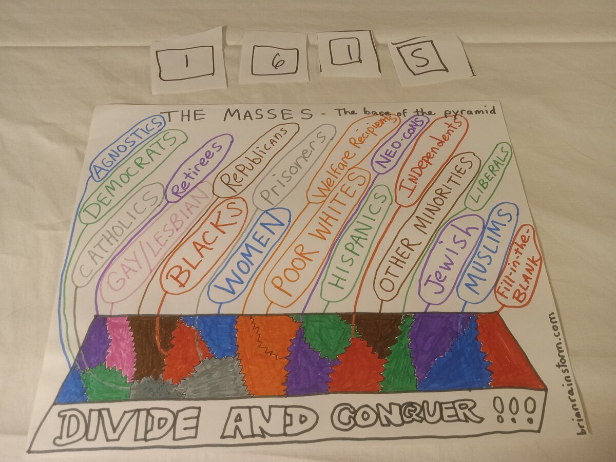 Item 1615 — THE MASSES - The base of the pyramid, picture 1 of 1