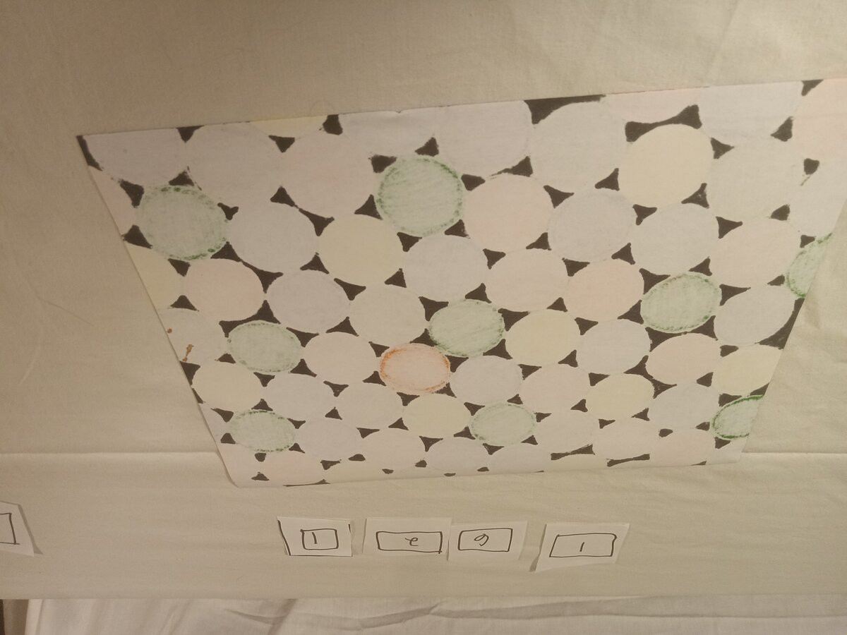 Item 1621 — COLORED CIRCLES - MARKER DRAWING, picture 2 of 2